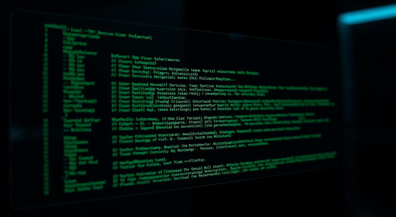 Glowing green Lua script in a dark code editor